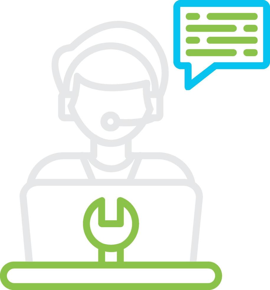 Technical Support Creative Icon Design vector