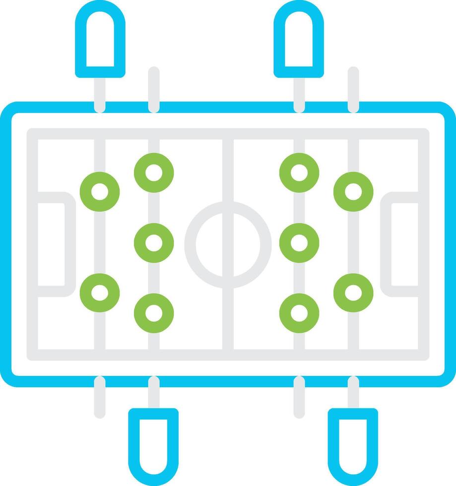 Table Football Bin Creative Icon Design vector