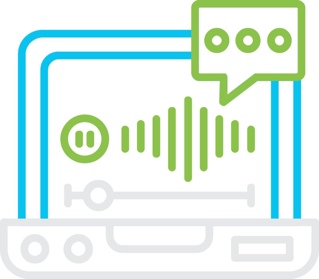 Voice Mail Bin Creative Icon Design vector