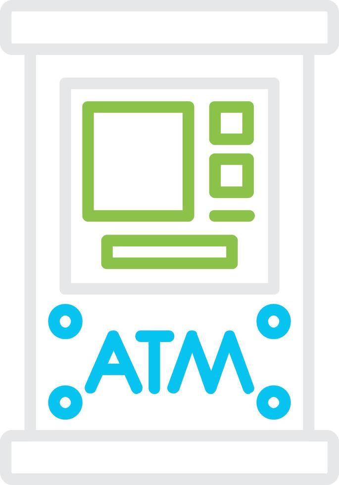 Atm Machine Creative Icon Design vector