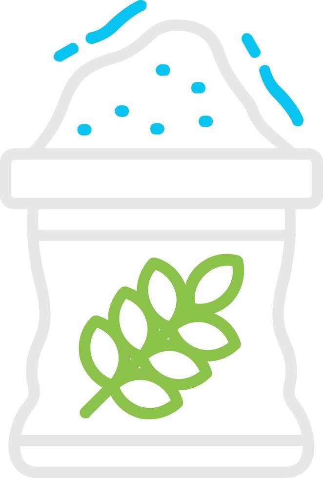 Flour Bin Creative Icon Design vector