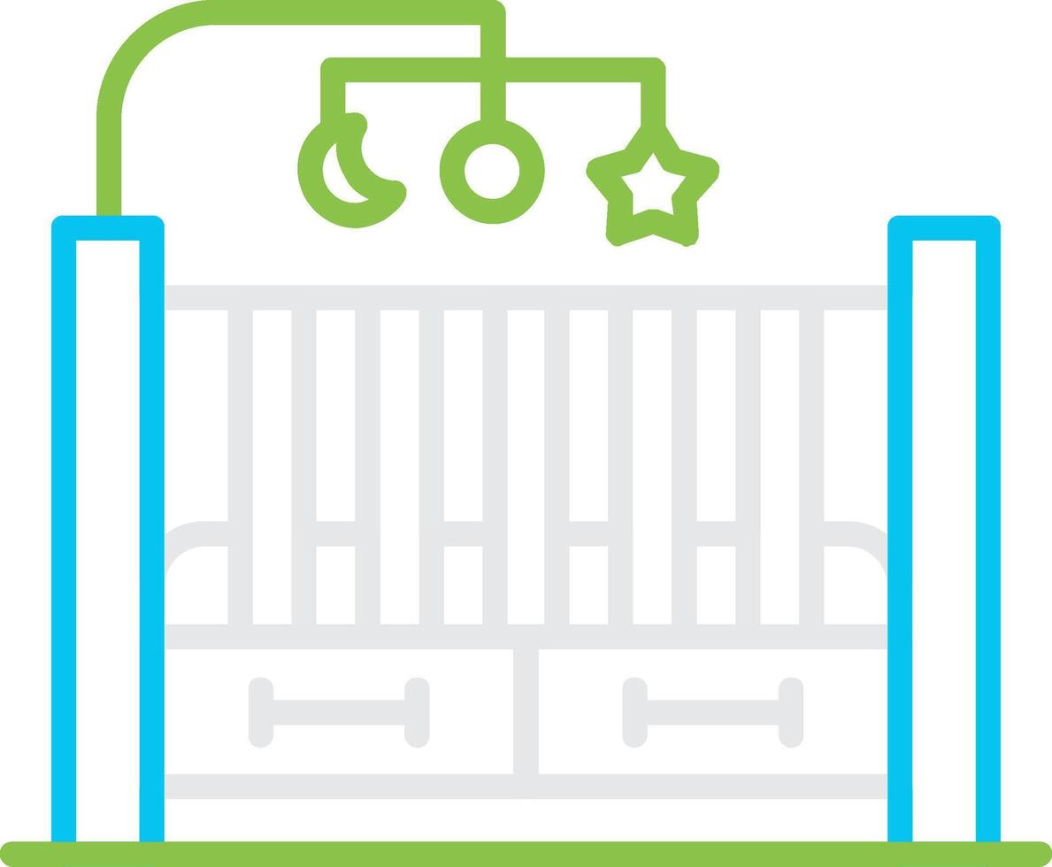 Crib Creative Icon Design vector