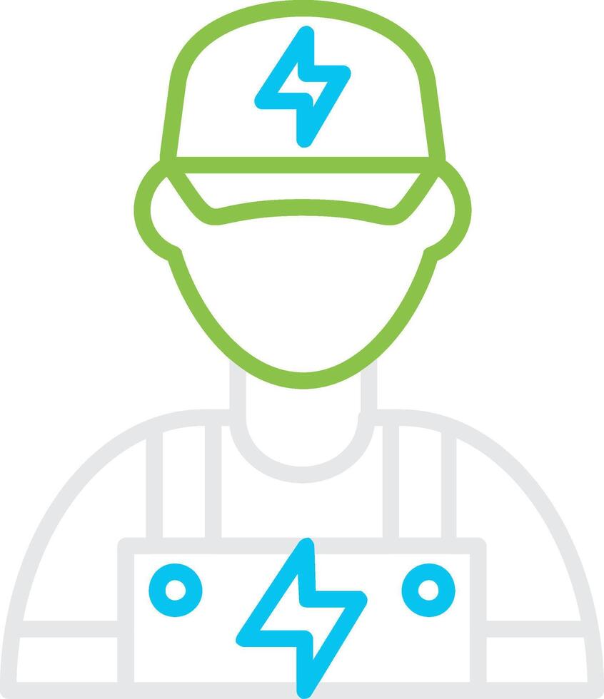 Electrician Creative Icon Design vector