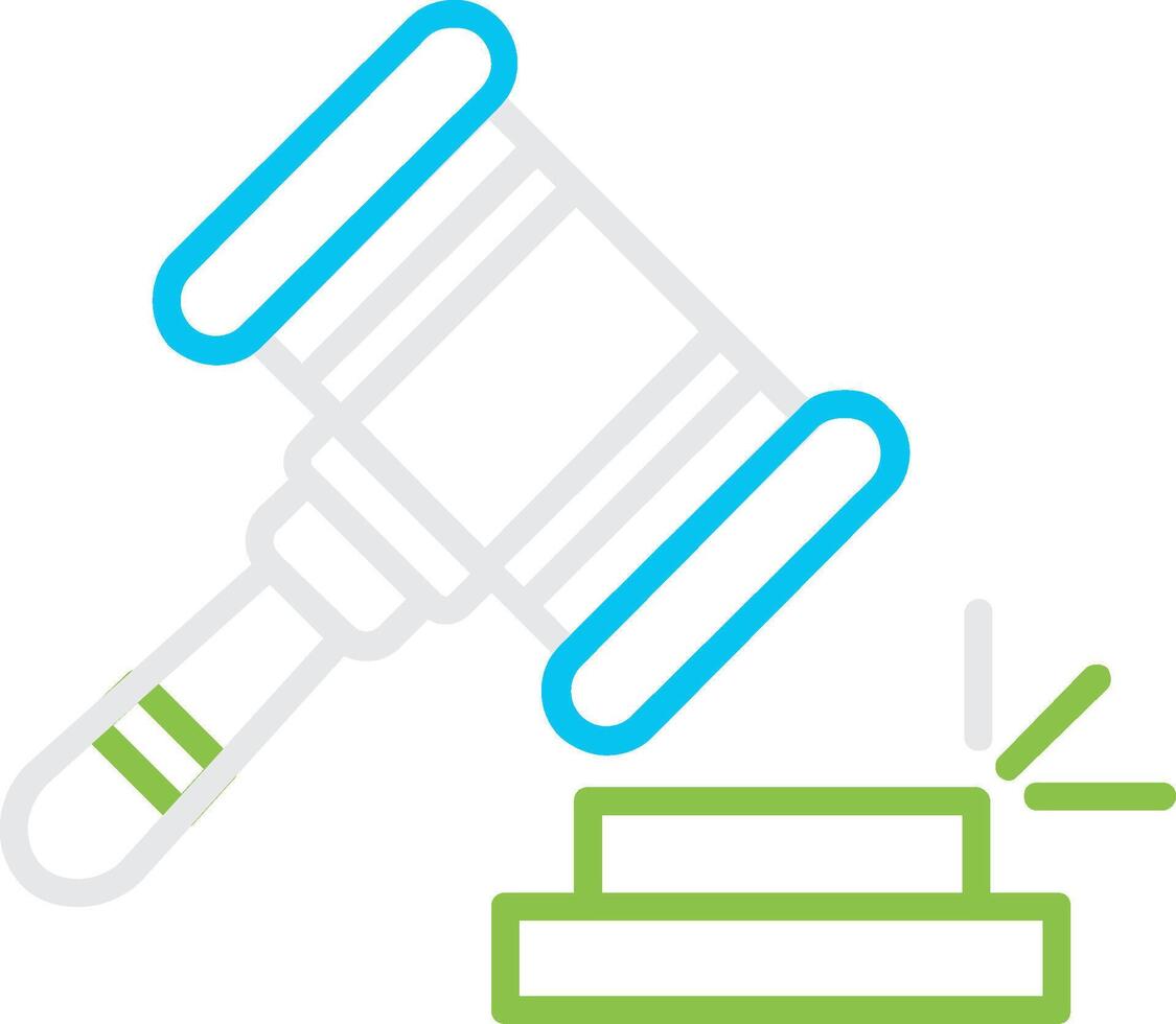 Gavel Bin Creative Icon Design vector