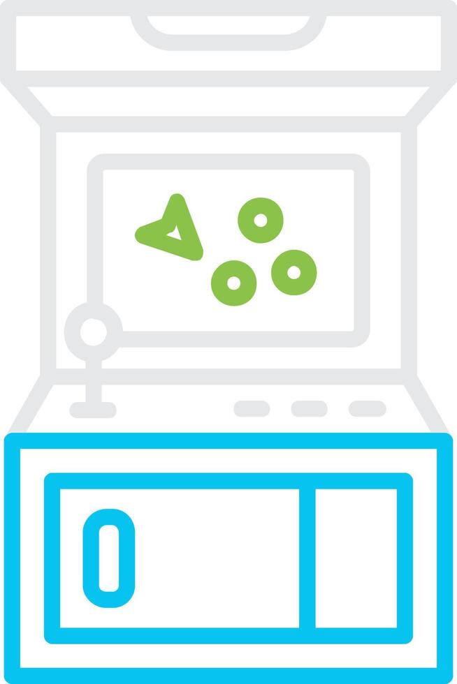 Arcade Machine Bin Creative Icon Design vector