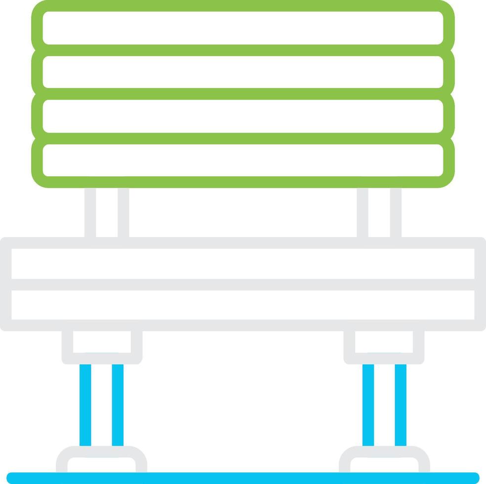 Bench Creative Icon Design vector