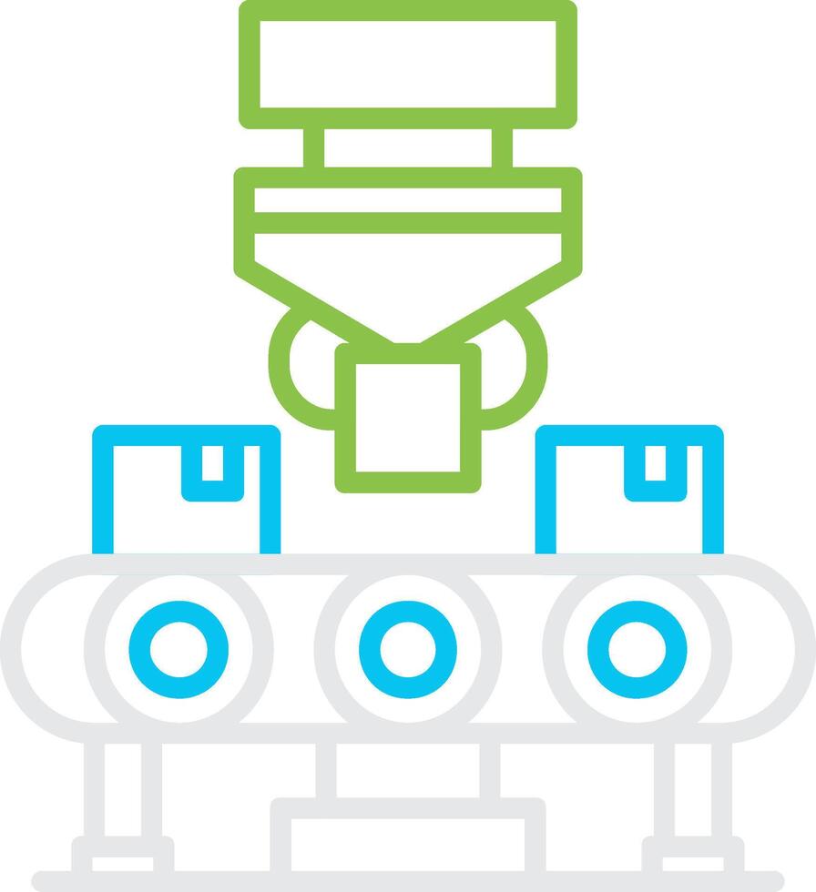 Conveyor Belt Creative Icon Design vector