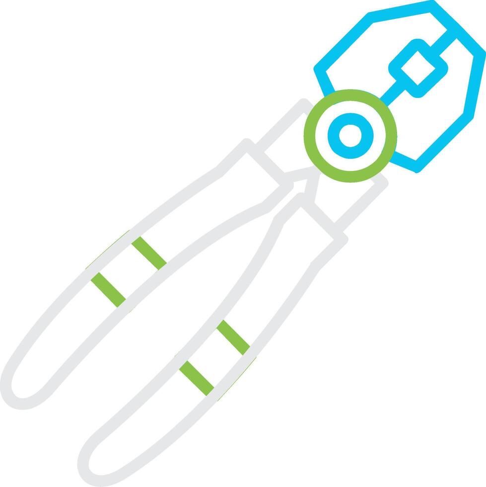 Joint Pliers Bin Creative Icon Design vector