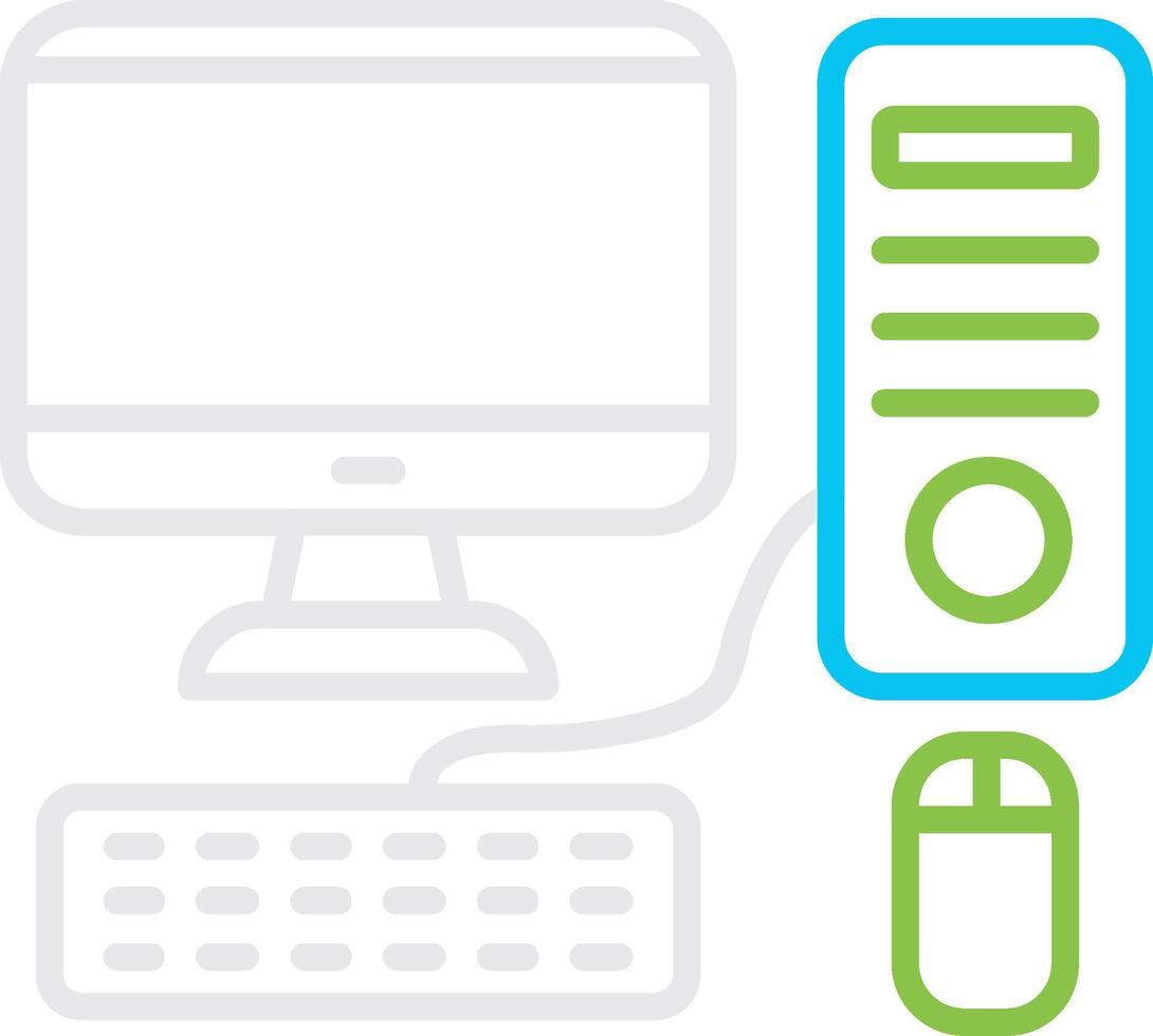 Computer Creative Icon Design vector