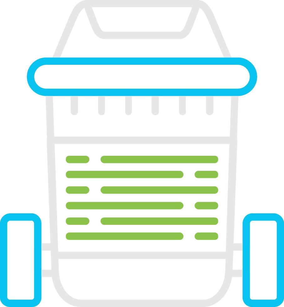 Trash Bin Bin Creative Icon Design vector