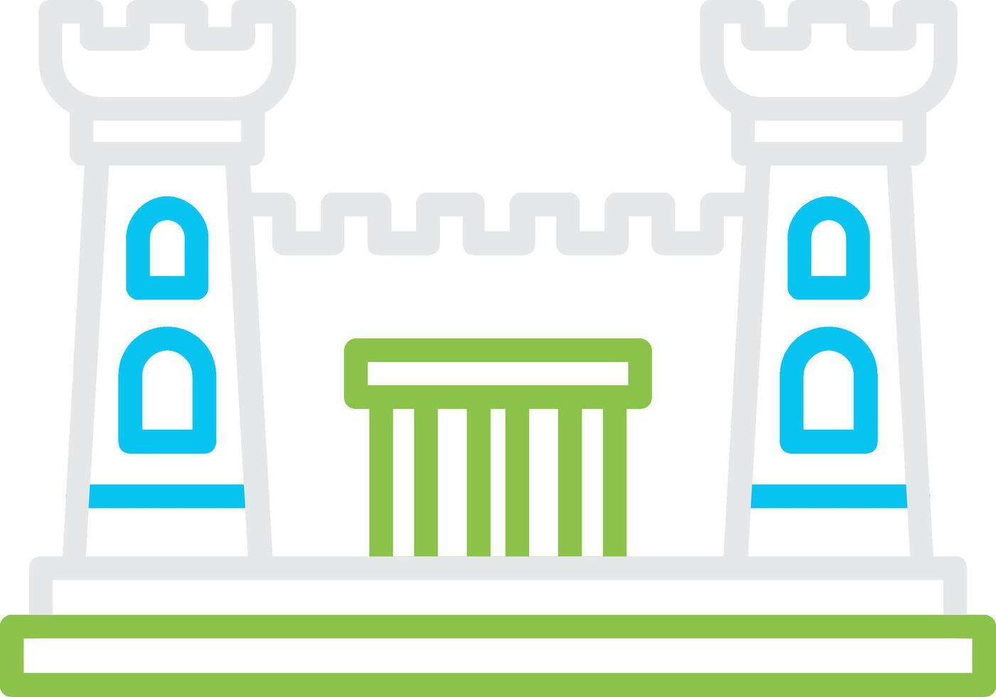 Fortress Bin Creative Icon Design vector