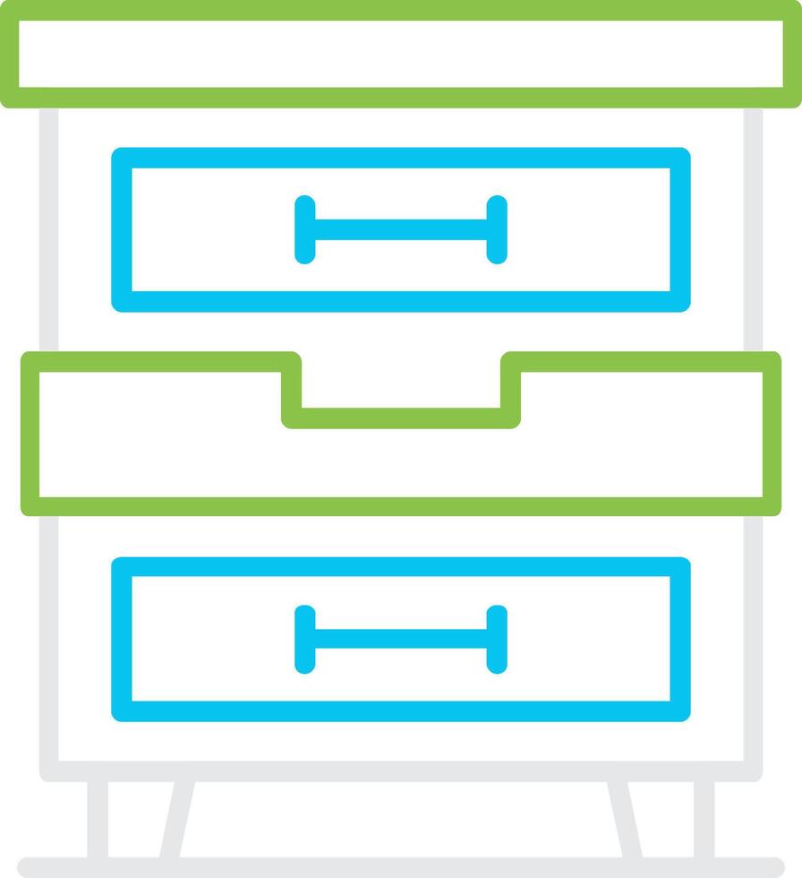 Drawers Creative Icon Design vector
