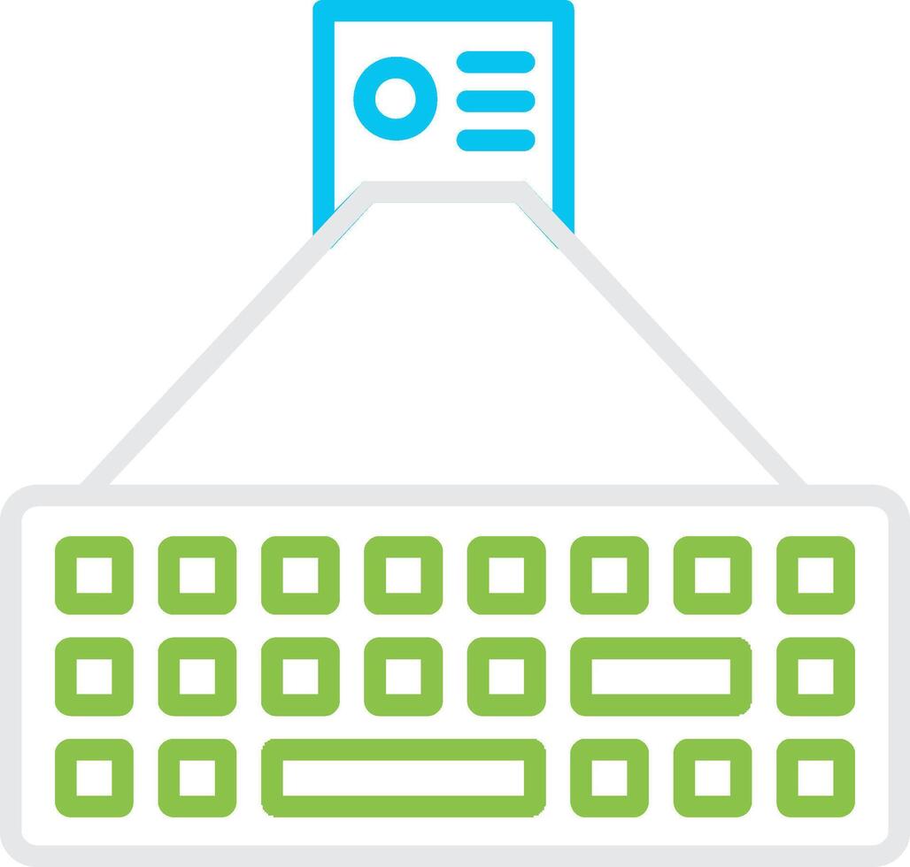 Laser Keyboard Bin Creative Icon Design vector