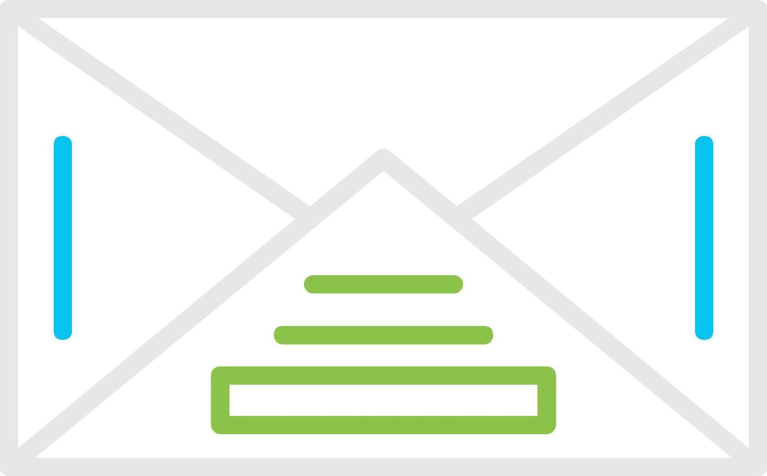 Open Letter Creative Icon Design vector