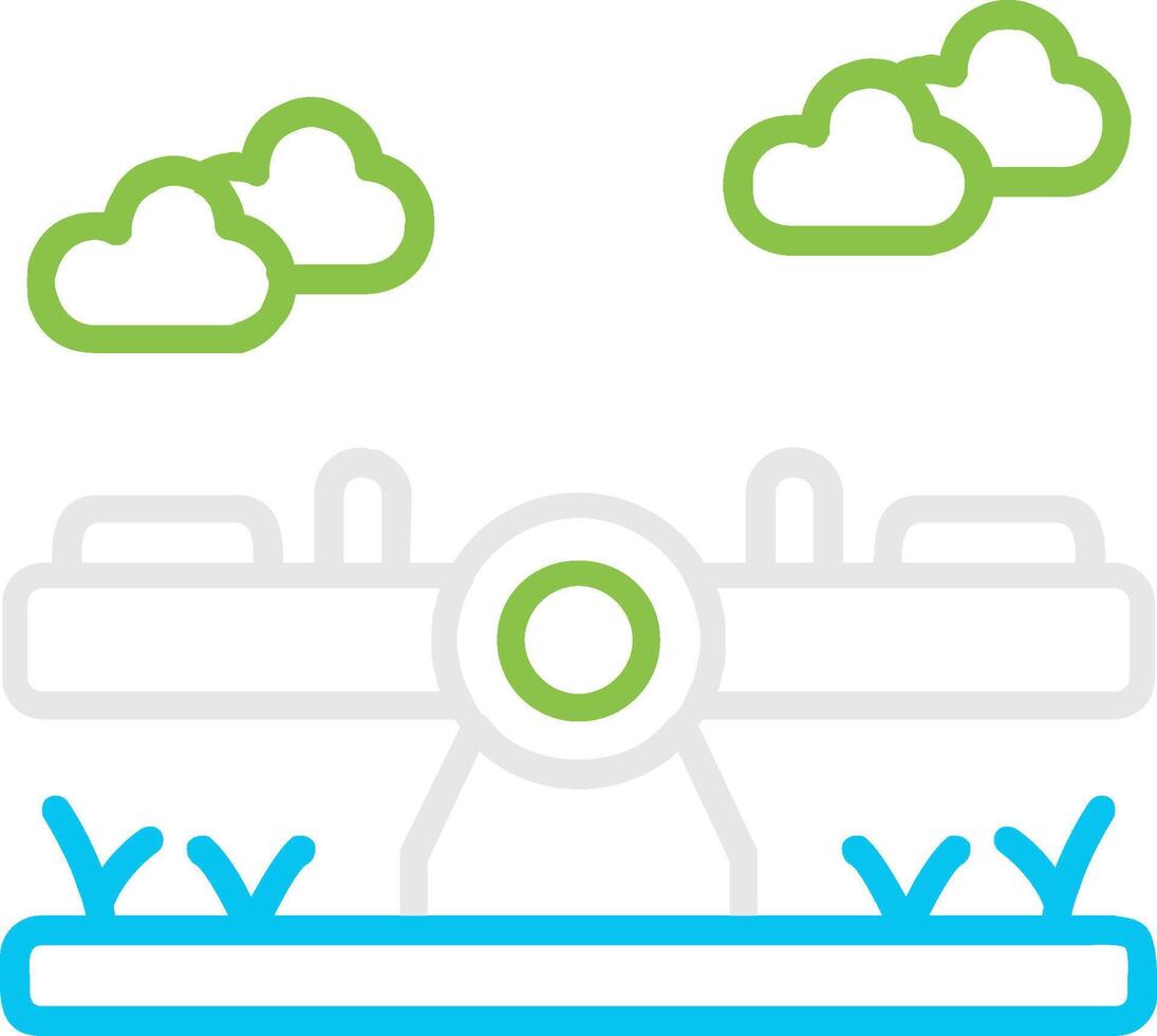 Seesaw Bin Creative Icon Design vector