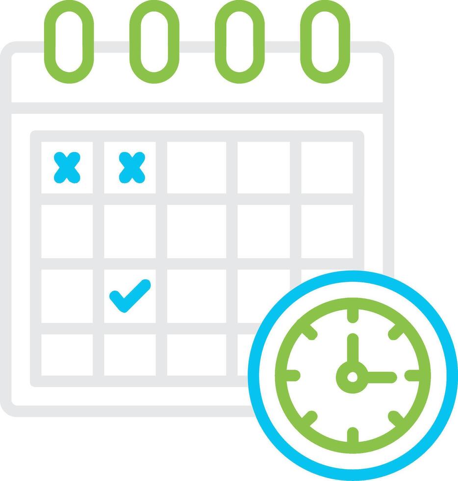 Schedule Creative Icon Design vector