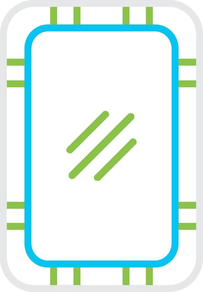 Mirror Bin Creative Icon Design vector