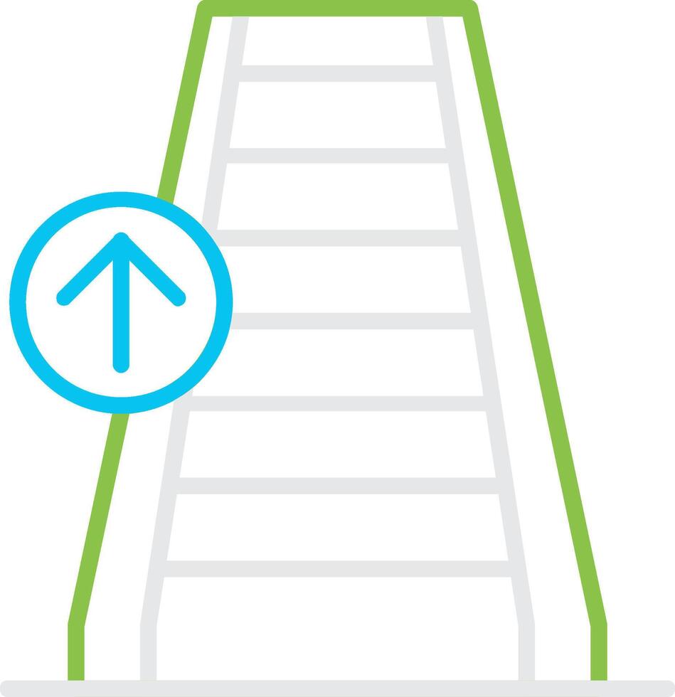 Escalator Creative Icon Design vector