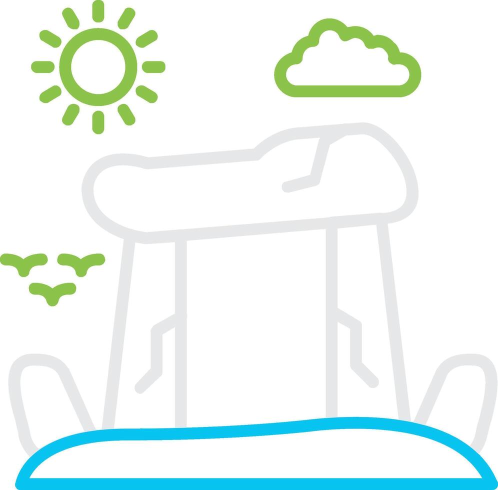 Stonehenge Bin Creative Icon Design vector