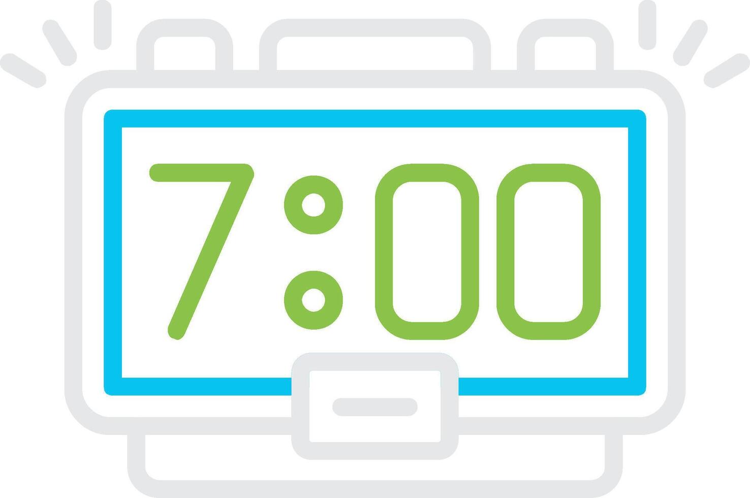 Alarm Bin Creative Icon Design vector