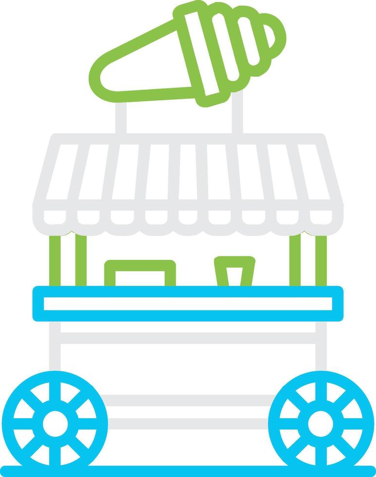 Ice Cream Shop Creative Icon Design vector