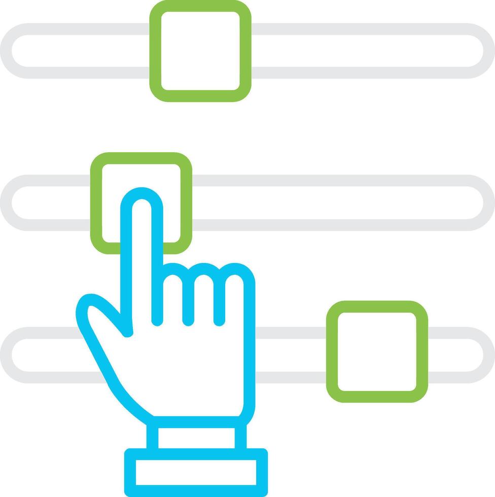 Sliders Creative Icon Design vector