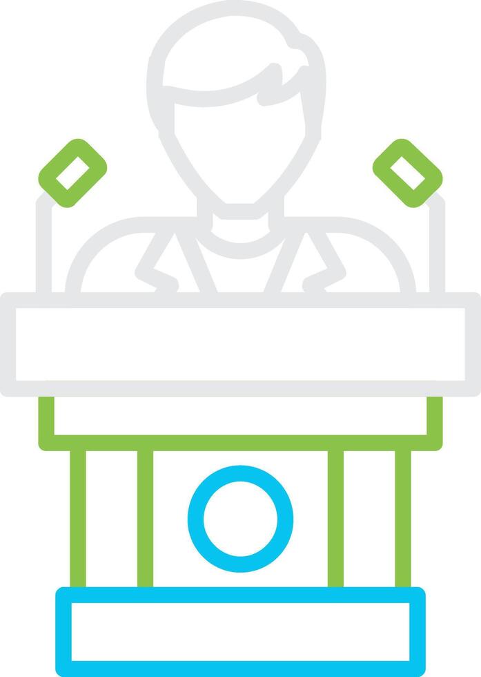 Politician Creative Icon Design vector