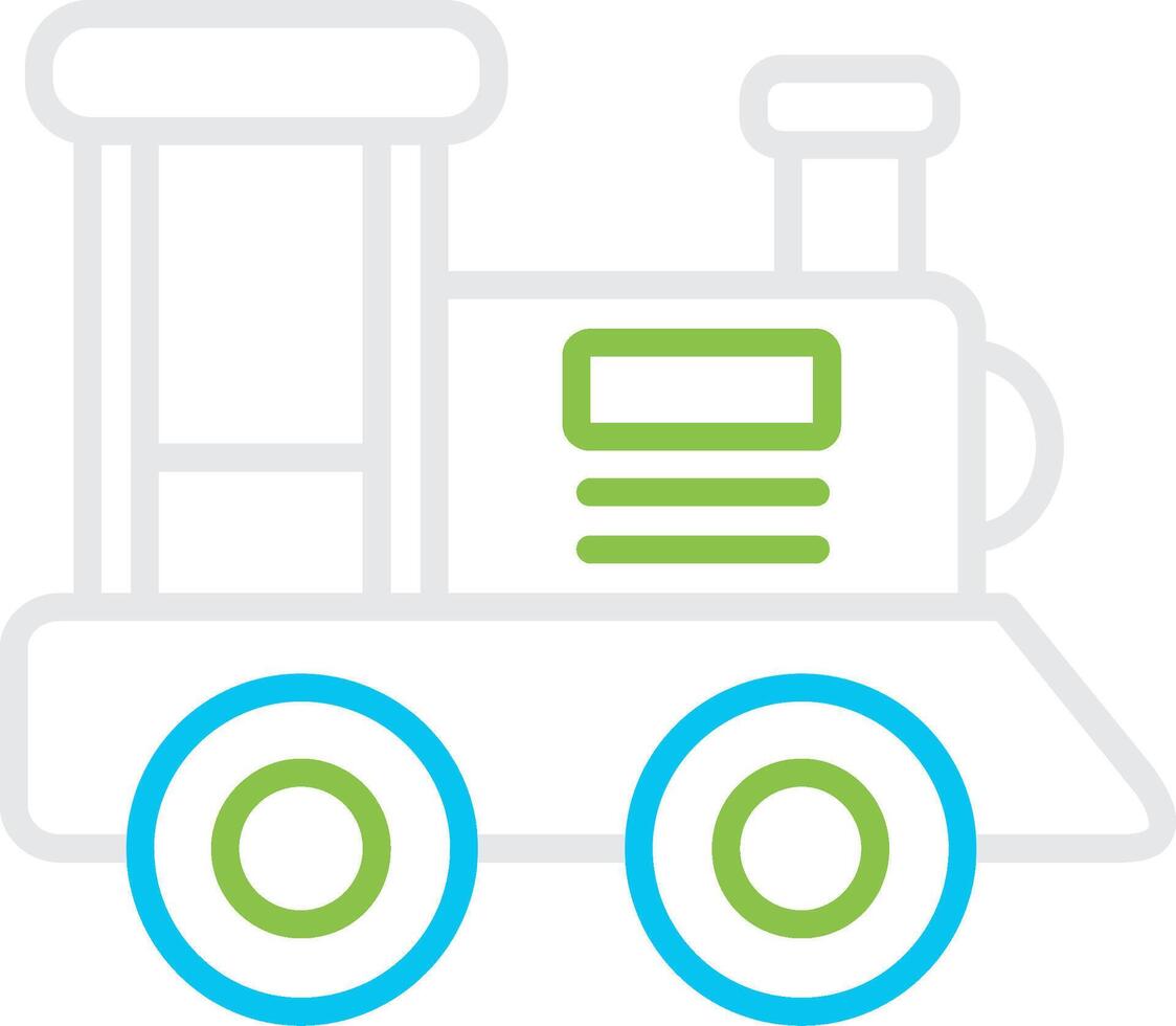 Toy Train Bin Creative Icon Design vector