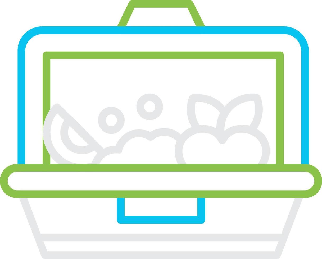 Lunch Box Creative Icon Design vector