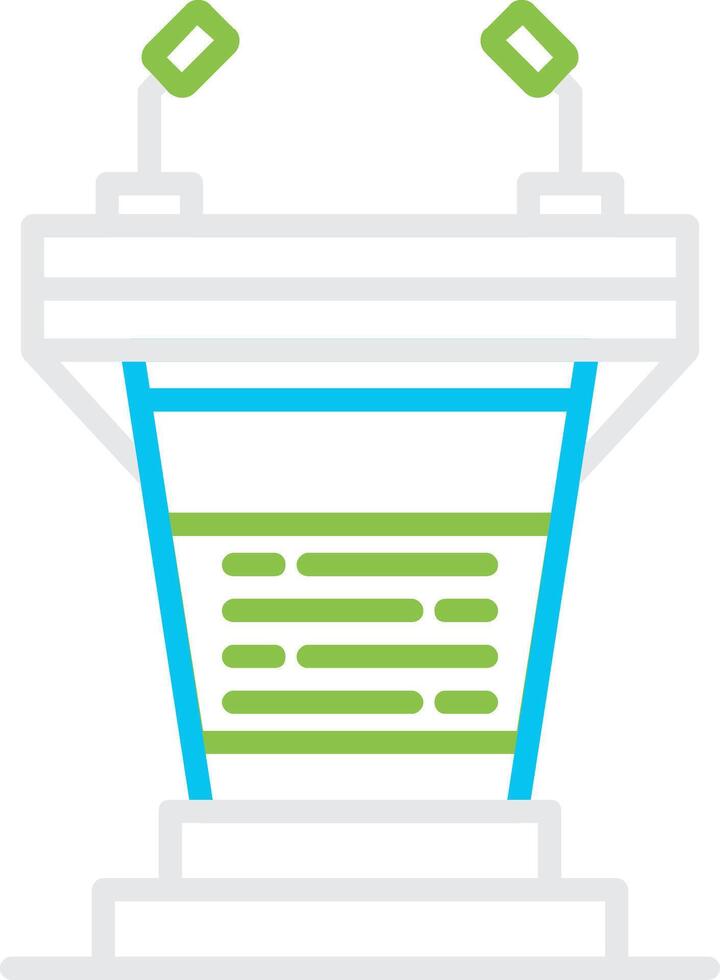 Podium Creative Icon Design vector