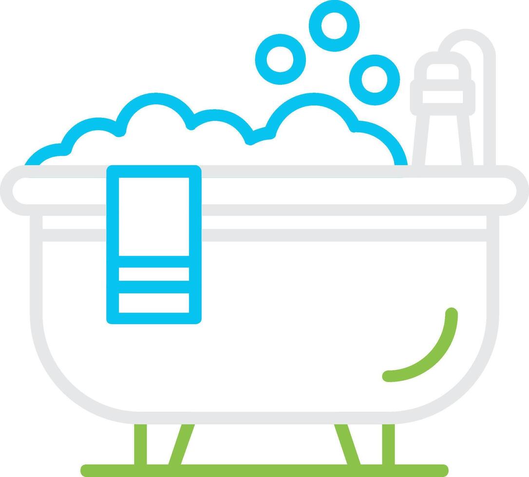 Bathtub Creative Icon Design vector