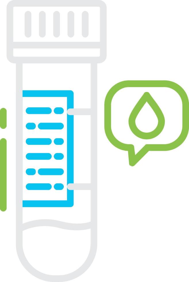 Blood Sample Creative Icon Design vector