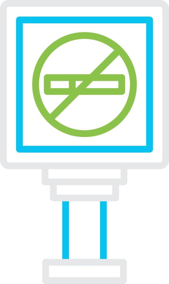 No Smoking Bin Creative Icon Design vector