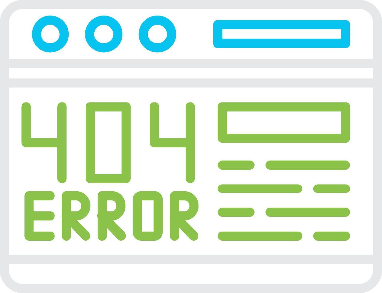 404 Error Creative Icon Design vector
