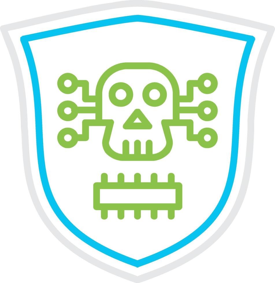 Malware Bin Creative Icon Design vector