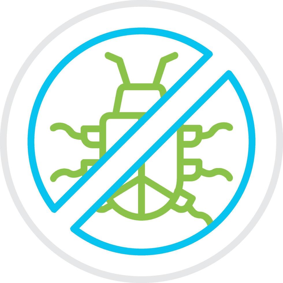 No Bug Creative Icon Design vector