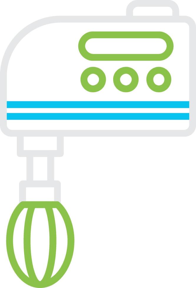 Hand Mixer Bin Creative Icon Design vector
