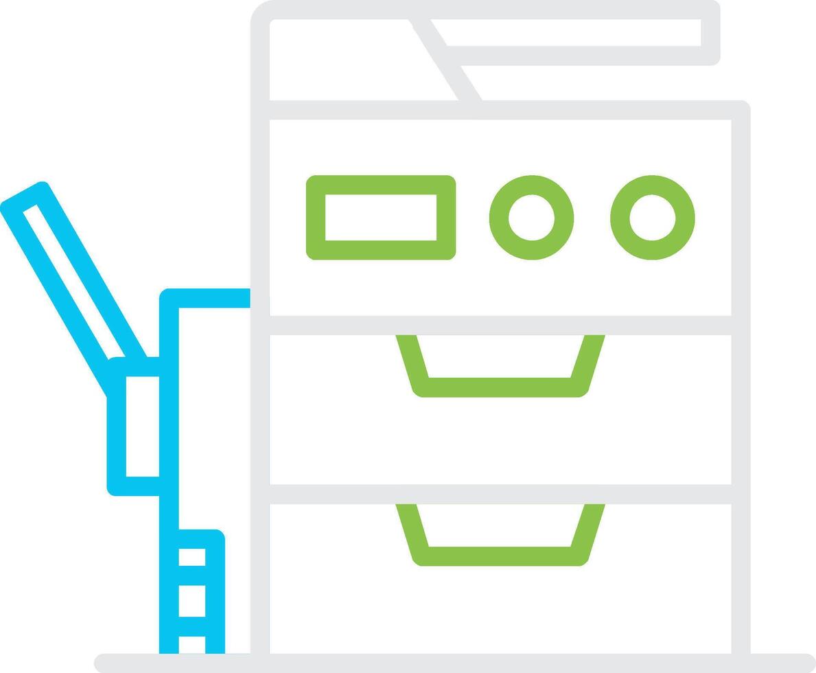 Copy Machine Creative Icon Design vector