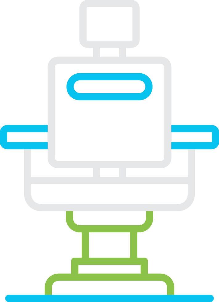 Barber Chair Bin Creative Icon Design vector
