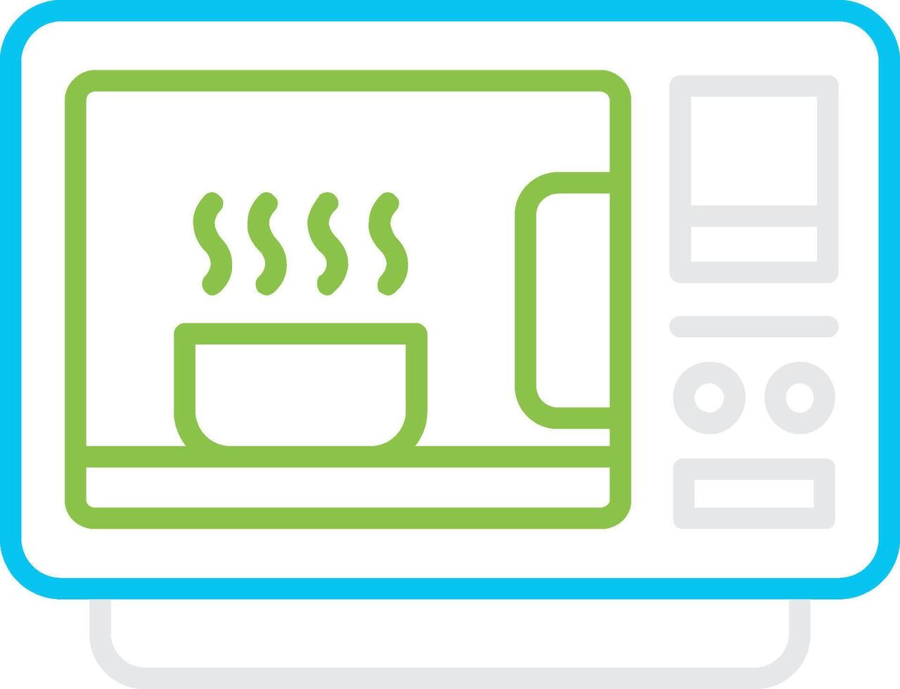 Microwave Bin Creative Icon Design vector