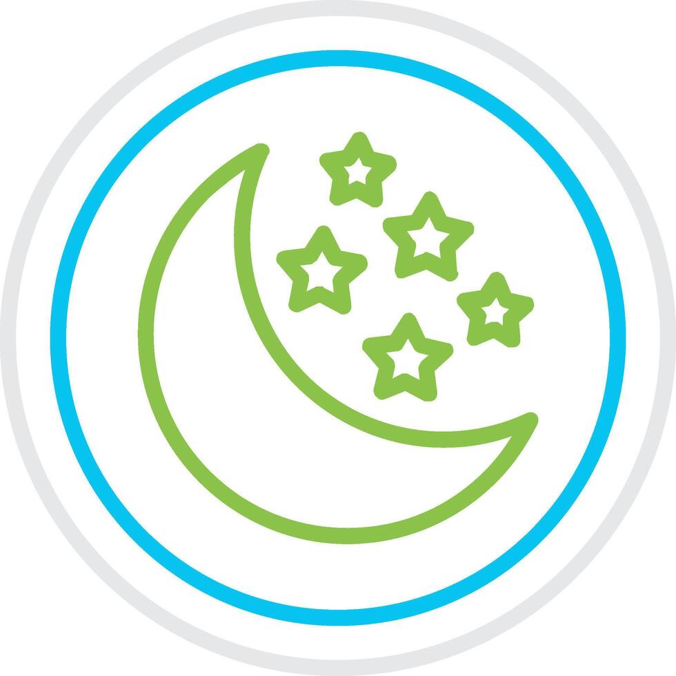 Night Creative Icon Design vector