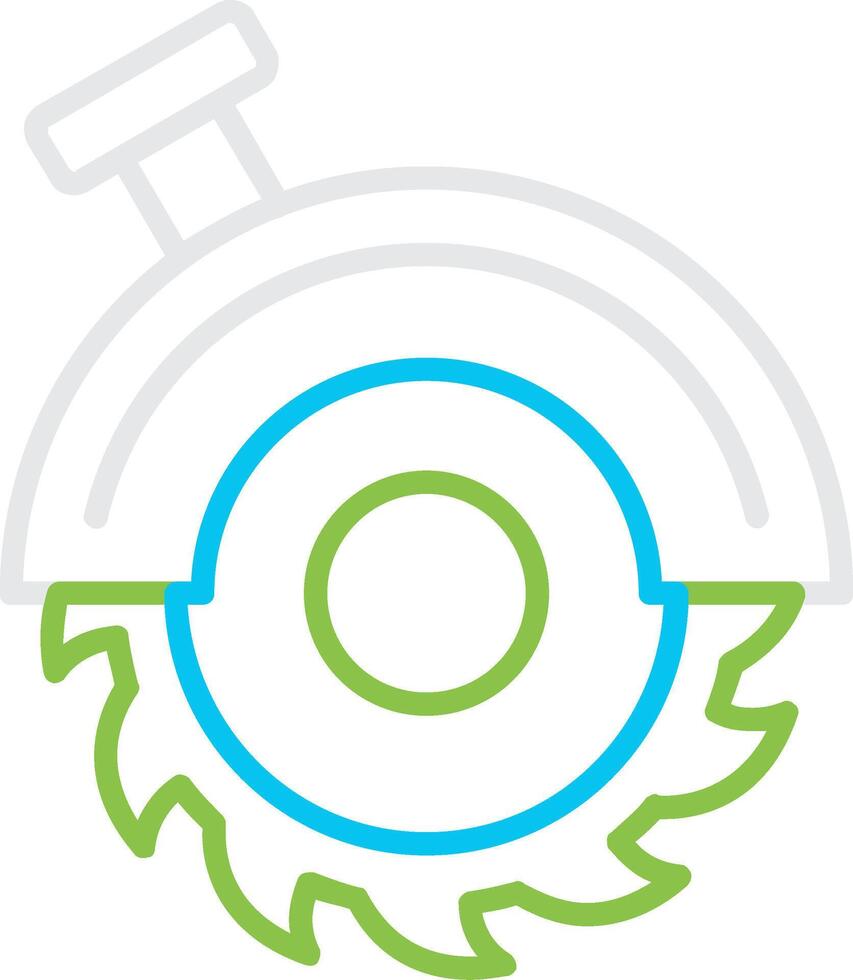 Circular Saw Bin Creative Icon Design vector