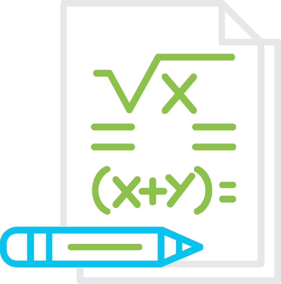 Maths Creative Icon Design vector