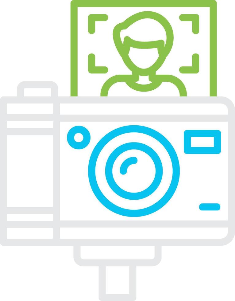 Vlogger Bin Creative Icon Design vector