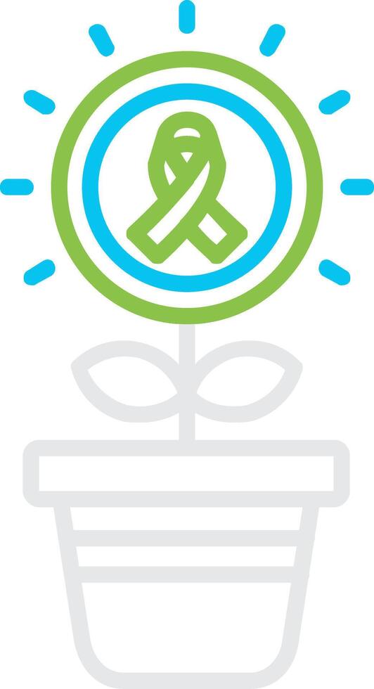 Plant Pot Creative Icon Design vector
