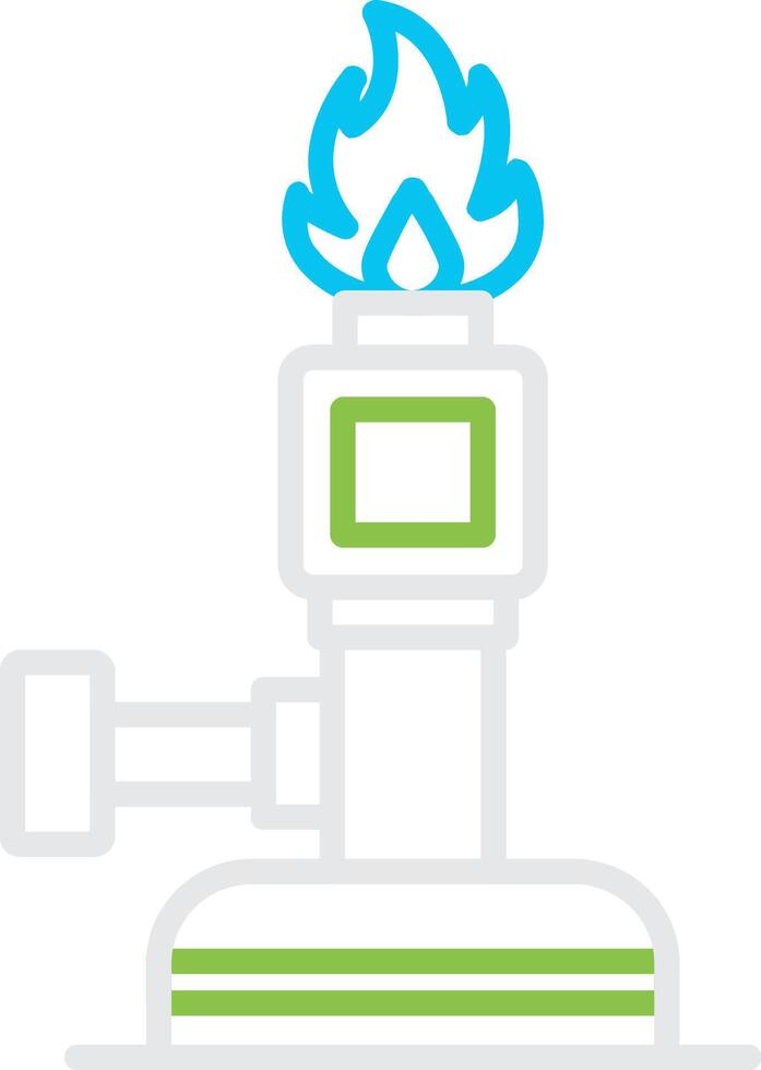 Bunsen Burner Creative Icon Design vector