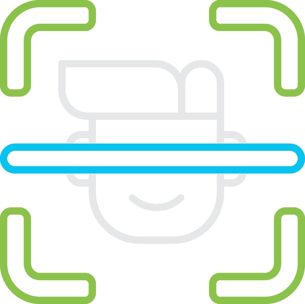 Biometric Bin Creative Icon Design vector