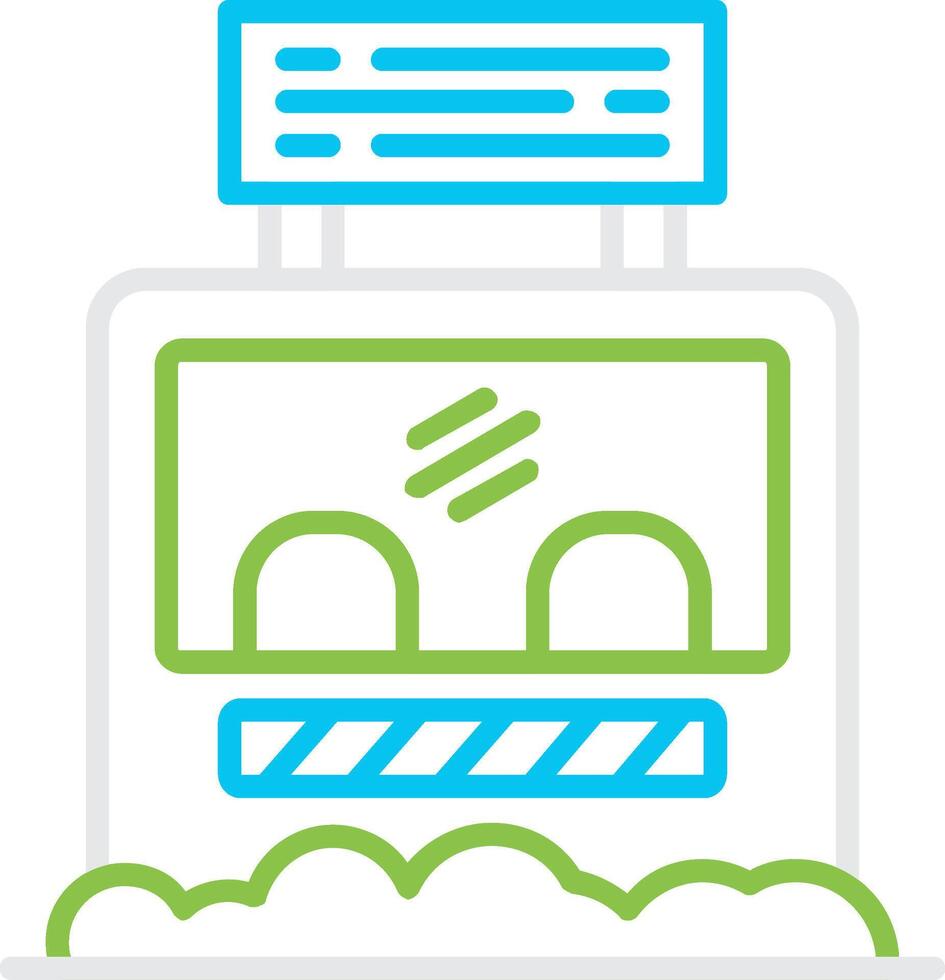 Ticket Box Bin Creative Icon Design vector
