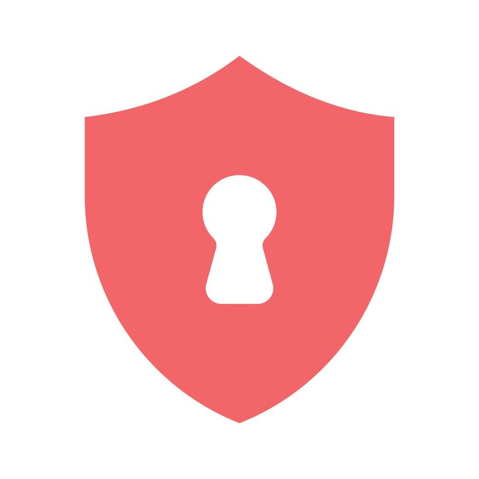 Modern icon of security, checkmark inside protection shield vector