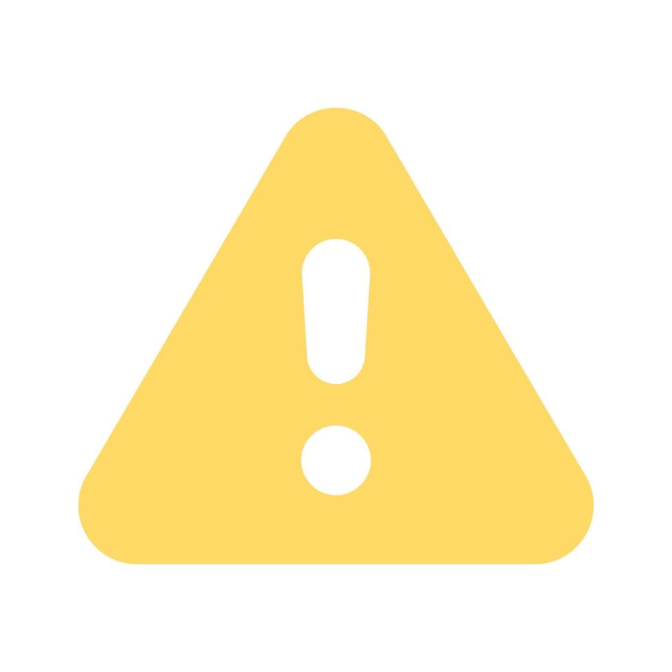 Danger warning icon designed in modern style, alert icon vector